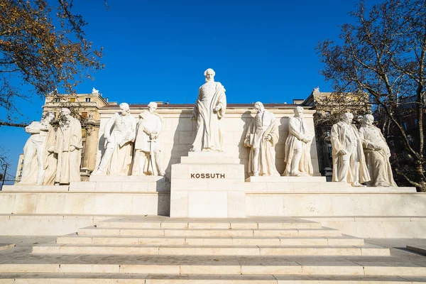 Budapest Hungary December 2017 Monument Dedicated Former Hungarian Prime Minister — Stock Photo, Image