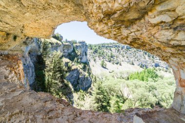 Soria, İspanya 'daki Rio Lobos Kanyonu