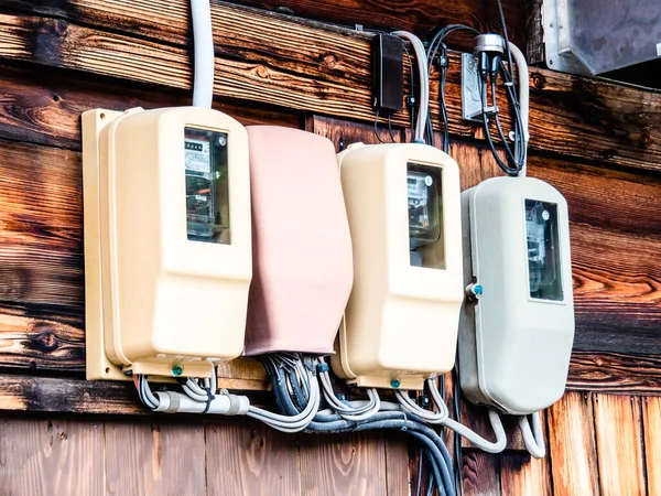 Electricity Meters Japan — Stock Photo, Image
