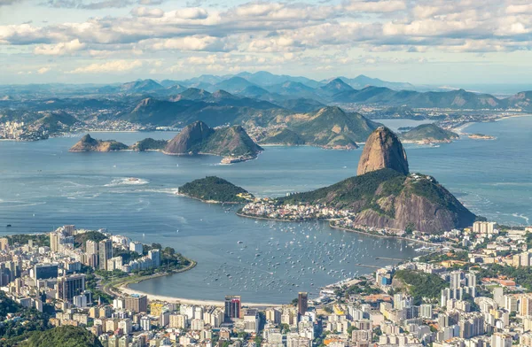 Rio de Janeiro, Brazílie, pohled na Krista — Stock fotografie
