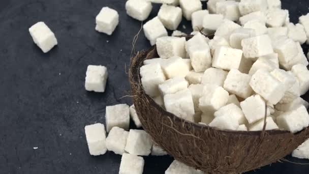 Coconut Cubes Seamless Loopable Footage — Stock Video