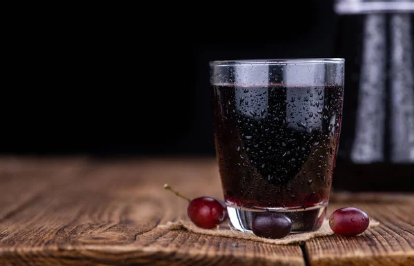 Some Fresh Red Grape Juice Selective Focus Close Shot — 스톡 사진