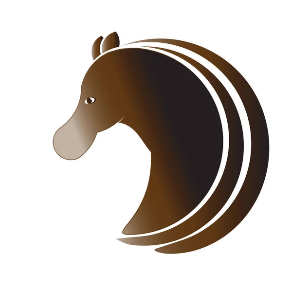 Logo Cavalo Ícone Imagem Vetorial — Vetor de Stock