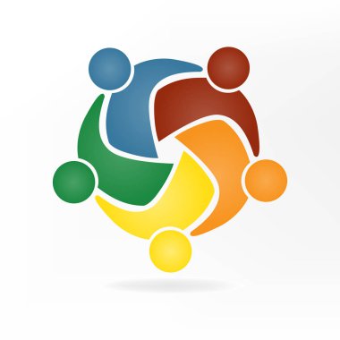 Logo çalışması iş insanlar logo kimlik kartı vektör görüntü