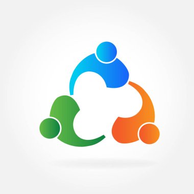 Logo çalışması birlik deneme insanlar simge vektör şablonu