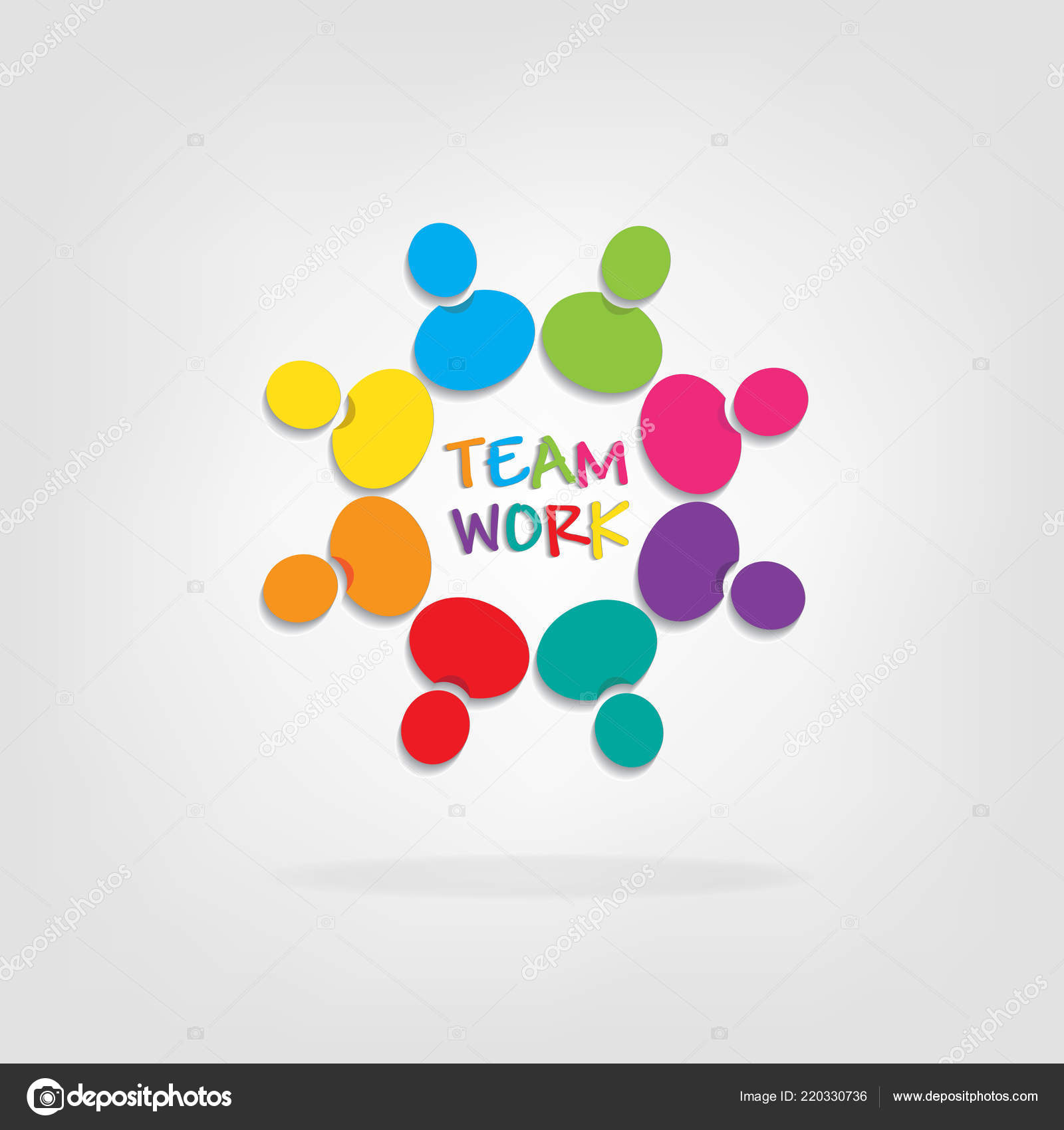 Logo Teamwork Meaning Conference Friendship People Icon Vector