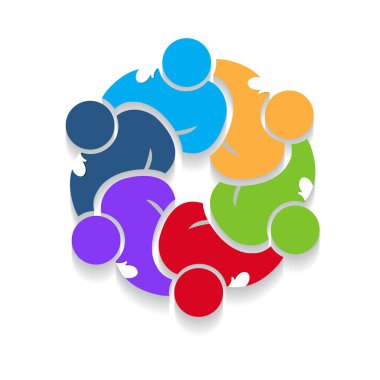 Logo çalışması başarılı iş insanlar kimlik kartları logo simge vektör tasarımı