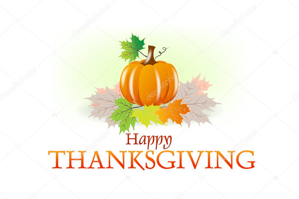 Happy Thanksgiving Card vector design