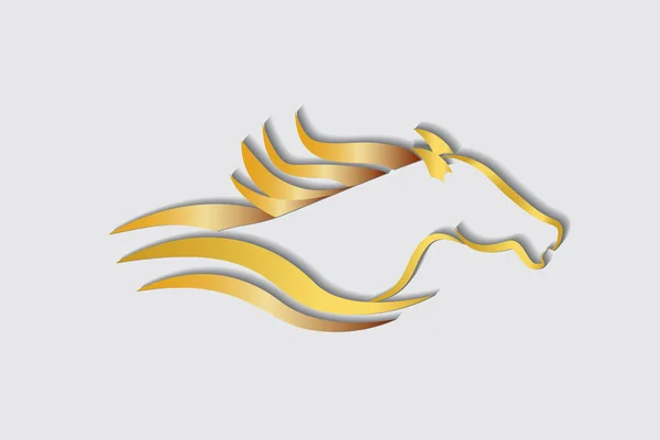 Rennpferd Logo Vektor Bild Design Vorlage — Stockvektor