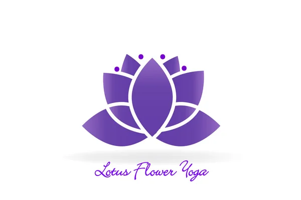 Lotusblume Yoga Logo Vektor Bild Design Vorlage — Stockvektor
