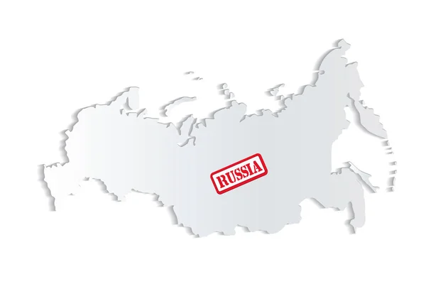 Russie Carte Sceau Vecteur Image Image Arrière Plan — Image vectorielle