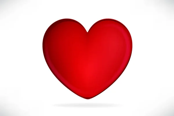 幸せなバレンタイン ハート記号ロゴ ベクトル画像 — ストックベクタ