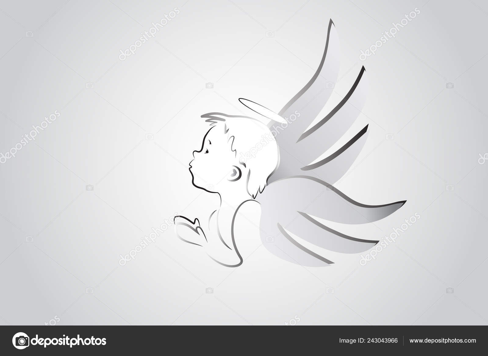 Image vectorielle Modèle D'image Vectorielle Logo Prière Petit Ange par  ©Glopphy - 243043966, image size:1600x1167