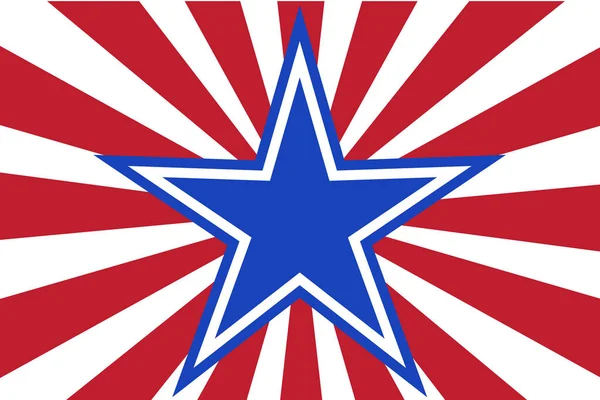 Gwiazda Usa Flaga Niezależności Dnia Logo Tło — Wektor stockowy