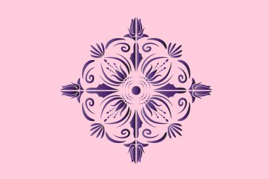 Düğün çiçek simge vektör görüntü şablon