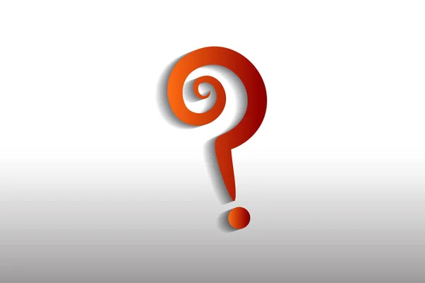 Question Mark Sign Logo Vector Image Logo Template — Stock Vector