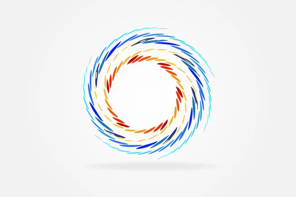 Logo spirala fale tożsamości wektor — Wektor stockowy