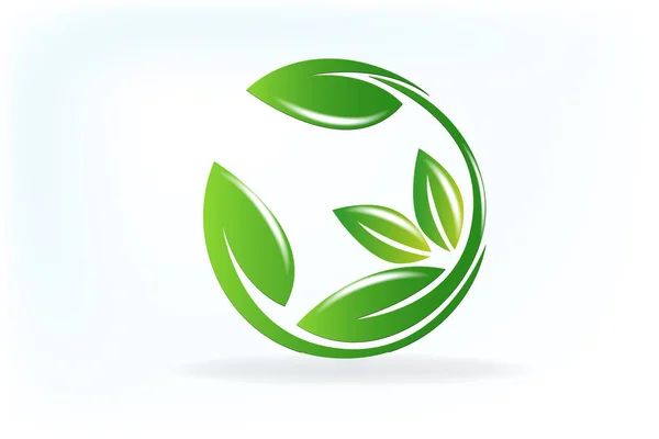 Gesundheit Natur Blatt Logo — Stockvektor