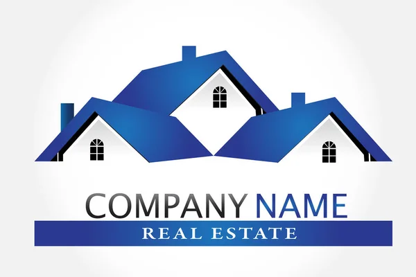 Logo houses real estate vector — Stock Vector