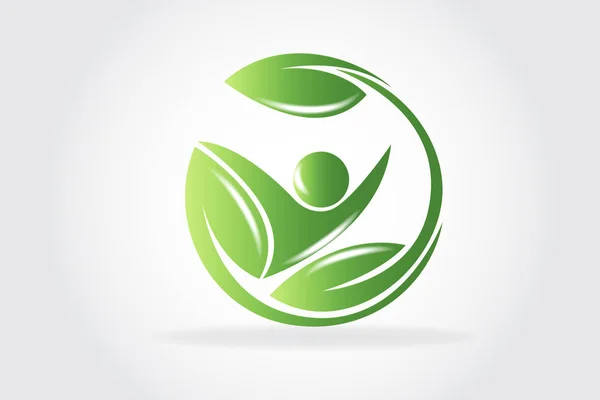 Health Nature symbol Logo — Stock Vector