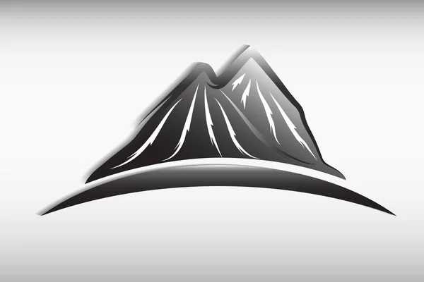 Montagne logo design — Vettoriale Stock
