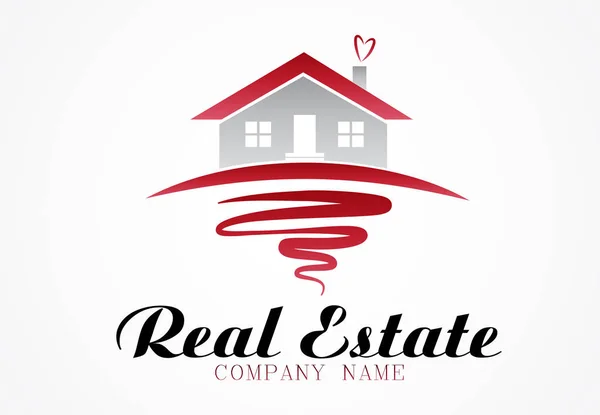 Logo real estate house — Stock Vector