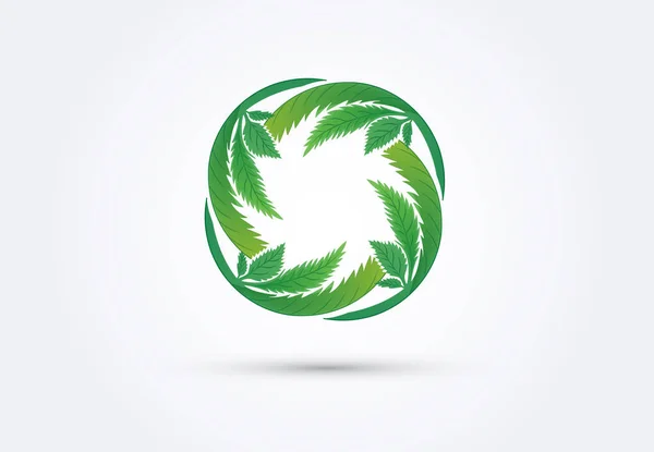 Logo Cannabis Leafs — Wektor stockowy