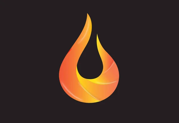 Plameny ohně logo vektor — Stockový vektor