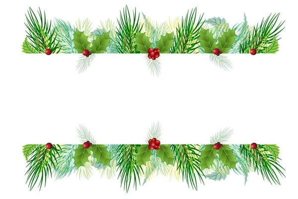 Albero di Natale banner vettore — Vettoriale Stock