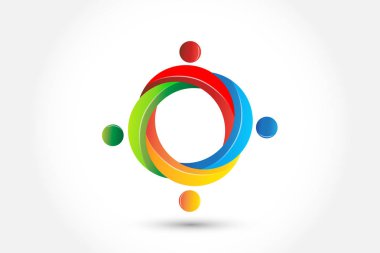 Logo takım çalışması sendika insanlar