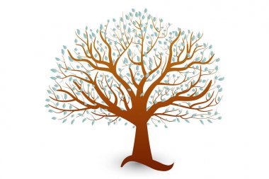 Ağaç ekoloji vektör logosu