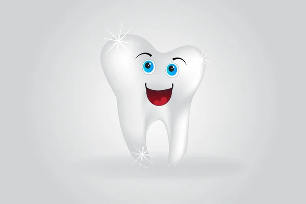 Lindos dientes vector logo — Vector de stock