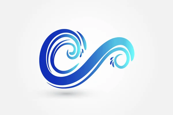 Wave logo vector — Stock Vector