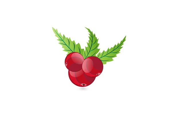 Logo-Cherry akvarel — Stockový vektor