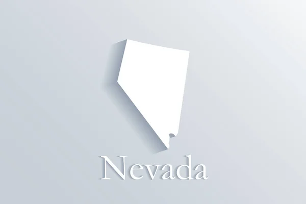 Nevada mapa — Archivo Imágenes Vectoriales