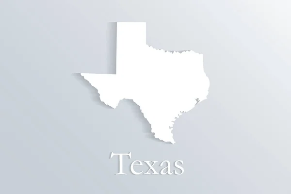 Kaart Texas — Stockvector