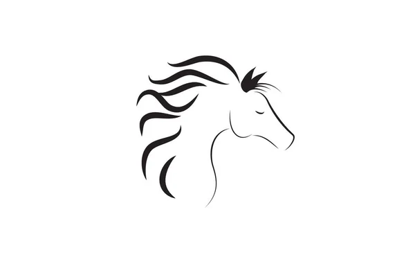 Horse icon logo — Stock Vector