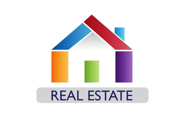 Real estate house logo — Stock Vector