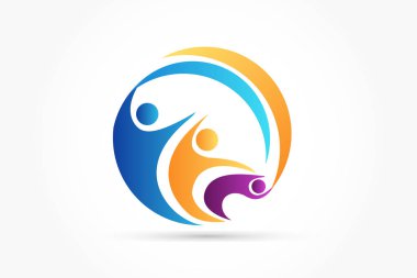 ekip çalışması mutlu Ortaklar iş logo 