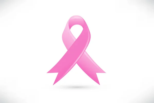 Bröst cancer awareness ribbon logo vektor — Stock vektor