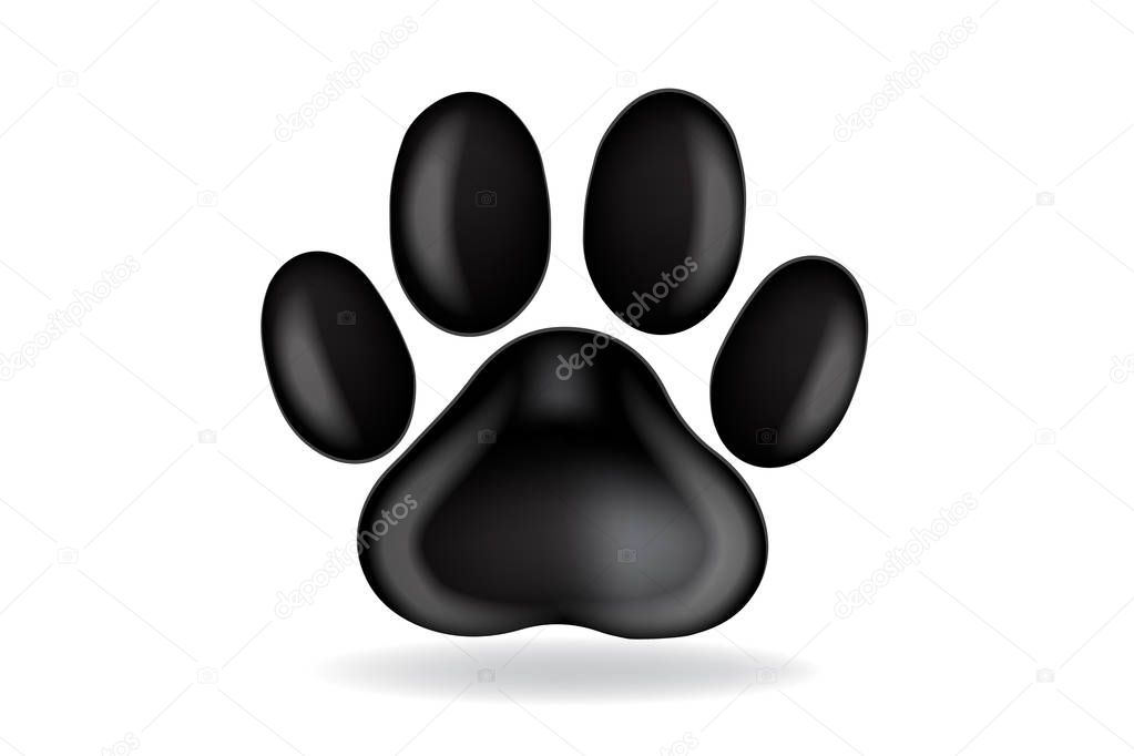 Footprint logo vector image design