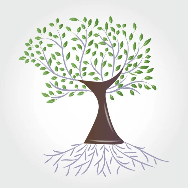 Logo tree ecology symbol icon logotype vector — Stock Vector