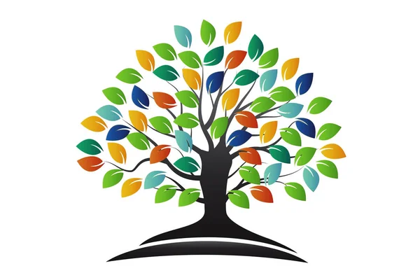Logo ecología del árbol — Archivo Imágenes Vectoriales