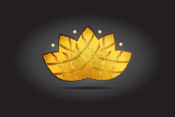 Lotus bloem logo — Stockvector