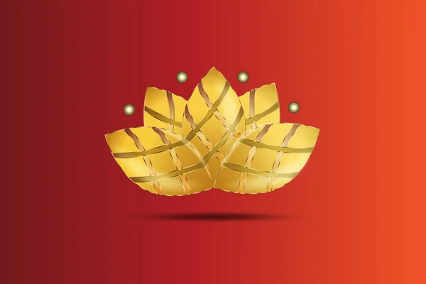 Loto flor logo — Vector de stock