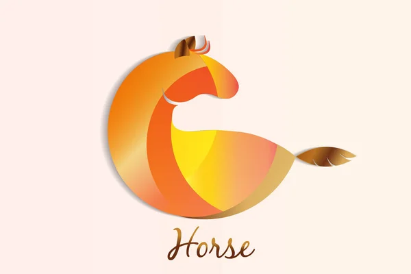 Vecteur de logo cheval — Image vectorielle
