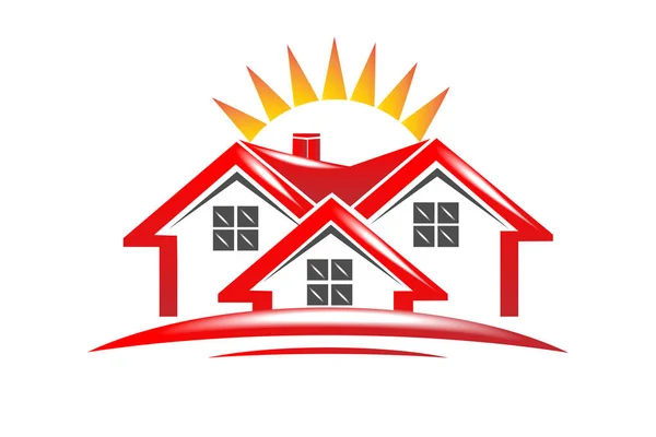 Логотип будинку нерухомості — стоковий вектор
