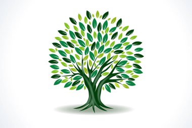 Ağaç vektör sembolü logosu