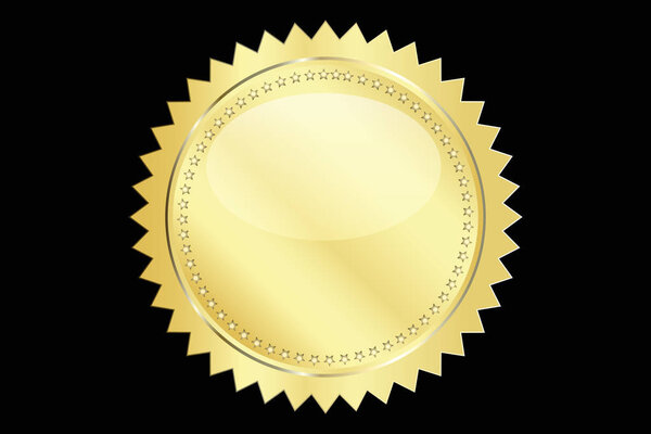 Gold seal vector design