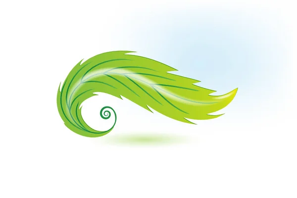 Yaprak logo tasarımı — Stok Vektör